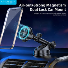 Load image into Gallery viewer, Vyvylabs Air - Mag Dual Lock for MagSafe Car Holder (Suction Cup Version) - Black - CVRGRM