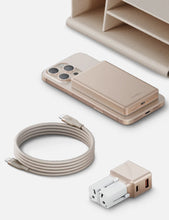 Load image into Gallery viewer, Energea Voyager Kit Travel Pouch | TravelWorld Adapter 25W | 1.5M Magnetic Charging Cable | 10,000mAh AluPac - Gold