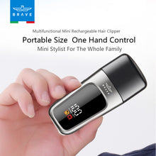 Load image into Gallery viewer, BRAVE Mini Men's Hair Trimmer | Cordless Zero-Gapped T-Blade Trimmer - Black