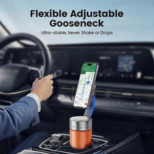 Load image into Gallery viewer, BRAVE BHL-58 Magnetic Cup Holder Phone Mount with N52 Magnets | 360° Rotation & Adjustable Base | Universal Car Smartphone Holder – Black