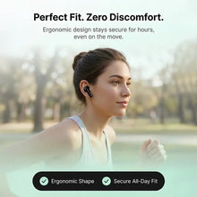 Load image into Gallery viewer, BRAVE E-34 Orbit Wireless Earphones Bluetooth 6.0 | TWS Earbuds with Slide Volume Control | Deep Bass | 18H Playtime & Mic - Black