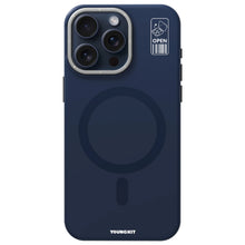 Load image into Gallery viewer, Youngkit Cream Silicone Bracket Magsafe iPhone 15 Pro Case - CVRGRM