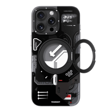 Load image into Gallery viewer, Youngkit Cyberpunk 360° Spin Magnetic Stand Case for iPhone 16 Pro - CVRGRM
