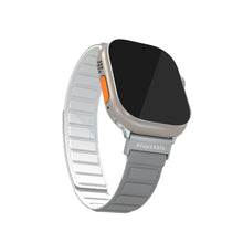 Load image into Gallery viewer, Blupebble Silicone Reversible Magnetic Strap(49/45/44/42mm) - Marmolada - Gray/White - CVRGRM