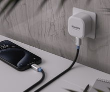 Load image into Gallery viewer, BluPebble PowerFlow: High - Speed USB - C to USB - C Cable (240W, 2 - Meter) - CVRGRM