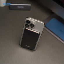 Load image into Gallery viewer, Blupebble 6 Standard Sized Magnetic Card Holder With RFID Protection - Black - CVRGRM