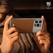 Load image into Gallery viewer, NJOYNY Leather Metal Case for iPhone 13 Pro Max - CVRGRM