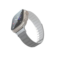 Load image into Gallery viewer, Blupebble Silicone Reversible Magnetic Strap(49/45/44/42mm) - Marmolada - Gray/White - CVRGRM
