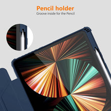 Load image into Gallery viewer, NILLKIN BUMPER LEATHER CASE FOR IPAD 12.9 (2020/2021/2022) - BLUE - CVRGRM