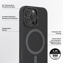 Load image into Gallery viewer, Youngkit Silicone Ring Stand Case for iPhone 16 Pro - CVRGRM