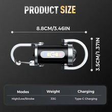 Load image into Gallery viewer, Mini Keychain Rechargeable Waterproof Flashlight