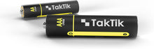 Load image into Gallery viewer, Taktik Powerpods Batteries With Charger | USB-C Charging Port | 4x AA (350mAh) + 4x AAA (250mAh) Lithium Battery - Black