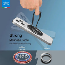 Load image into Gallery viewer, BRAVE MagGrip 3-in-1 Magnetic MagSafe Phone Grip Holder with Finger Strap & Kickstand