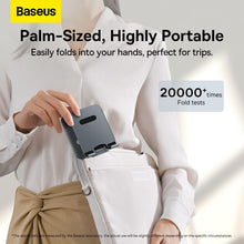 Load image into Gallery viewer, Baseus Desktop Biaxial Foldable Metal Stand (for Tablets) - Grey