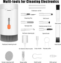Load image into Gallery viewer, JBQ 20-In-1 Portable Multi-Purpose Cleaning Brush - White