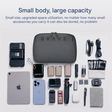 Load image into Gallery viewer, Brave Travel Pouch | Electronic Organizer Storage Bag | Water-Resistant Shockproof Organizer Pouch