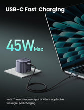 Load image into Gallery viewer, UGREEN Nexode 45W Charger GaN Dual USB C Ports Charger Type C Foldable 45W Fast Charger - CVRGRM