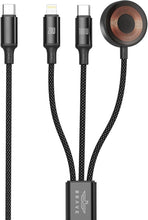 Load image into Gallery viewer, BRAVE BDC-53 Trivolt 3-in-1 Fast Charging Cable 100W | USB-C to USB-C | 20W Lightning & 2.5W Apple Watch Magnetic Charger - Black