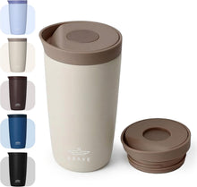 Load image into Gallery viewer, Brave TempGuard Travel Mug 350ml Stainless Steel Insulated Coffee Cup | Leak Proof Push Button Lid | Hot & Cold Tumbler