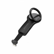 Load image into Gallery viewer, Porodo Dual Lightning Adapter with Finger Grip 2A - Black