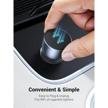 Load image into Gallery viewer, UGREEN 50W Car Charger Adapter Fast Charging Dual USB-C Car Charger Adapter - Gray