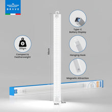 Load image into Gallery viewer, BRAVE LED Rechargeable Emergency Light 48W 6000mAh with Magnetic Detachable Lamp - White