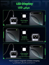 Load image into Gallery viewer, GREEN UNO 65W USB C Charger 3 - Port Nexode 65W GaN With LED Display Fast Charger Type C Power Adapter - Gray/Black - CVRGRM