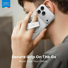 Load image into Gallery viewer, BRAVE MagGrip 3-in-1 Magnetic MagSafe Phone Grip Holder with Finger Strap & Kickstand