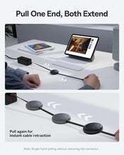 Load image into Gallery viewer, Baseus Mini 60W Retractable USB-C to USB-C PD 3A Fast Charging 1M Cable