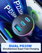 Load image into Gallery viewer, JOYROOM JR - CL26 70W 3 - port USB+USB - C / Type - C Car Charger - CVRGRM