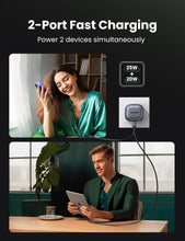 Load image into Gallery viewer, UGREEN Nexode 45W Charger GaN Dual USB C Ports Charger Type C Foldable 45W Fast Charger - CVRGRM
