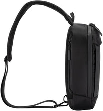 Load image into Gallery viewer, BRAVE Crossbody Sling Tech Pouch | Waterproof Ballistic Nylon Travel Bag | Anti-Theft Shoulder Chest Pack - Black