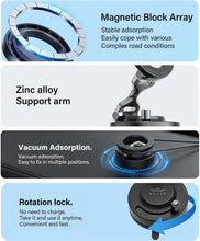 Load image into Gallery viewer, BRAVE Vacuum Suction Magnetic Car Mount Switchable Suction Strong Magnets Foldable Multi-Angle Holder for iPhone & Smartphones