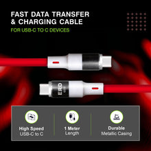 Load image into Gallery viewer, ERD USB - C To USB - C Metal Data Cable - CVRGRM