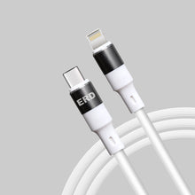 Load image into Gallery viewer, ERD USB - C To Lightning Metal Data Cable - White - CVRGRM