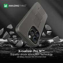 Load image into Gallery viewer, AT Matte Pro Magsafe Drop proof Case for iPhone 15 Pro - Black - CVRGRM