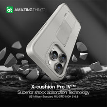 Load image into Gallery viewer, AT Matte Pro Magsafe Drop proof Case for iPhone 15 Pro - Grey - CVRGRM
