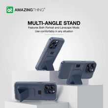 Load image into Gallery viewer, AT Titan Pro Mag Wallet Case for iPhone 15 Pro - Grey - CVRGRM