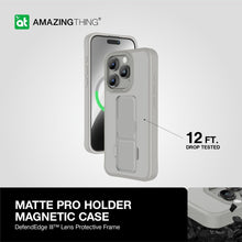 Load image into Gallery viewer, AT Matte Pro Magsafe Drop proof Case for iPhone 15 Pro - Grey - CVRGRM