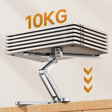 Load image into Gallery viewer, BLUPEBBLE DOUBLE - X ADJUSTABLE AND FOLDABLE ALUMINIUM ALLOY LAPTOP STAND (11 TO 17 INCH) - CVRGRM