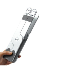 Load image into Gallery viewer, BLUPEBBLE DOUBLE - X ADJUSTABLE AND FOLDABLE ALUMINIUM ALLOY LAPTOP STAND (11 TO 17 INCH) - CVRGRM