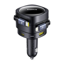 Load image into Gallery viewer, Baseus Enjoyment Max 90W Car Charger with USB-C & Lightning Cables - Black