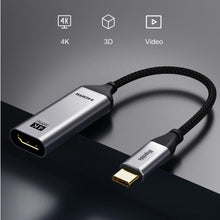 Load image into Gallery viewer, Blupebble USB TYPE C TO display port Adapter (0.2 meter) - Gray - CVRGRM