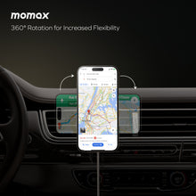 Load image into Gallery viewer, Momax Q2 Mag Mount Qi2 15W Magnetic Wireless Charging Car Mount - Titanium - CVRGRM
