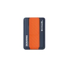 Load image into Gallery viewer, SKINARMA KADO MAG-CHARGE CARD HOLDER WITH GRIP STAND - BLUE/ORANGE