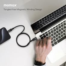 Load image into Gallery viewer, Momax Mag Link 100W USB-C To USB-C Magnetic Cable 1M - Black