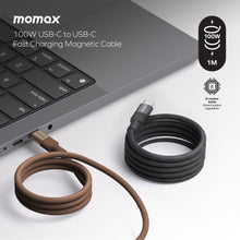 Load image into Gallery viewer, Momax Mag Link 100W USB-C To USB-C Magnetic Cable 1M - Sandstone