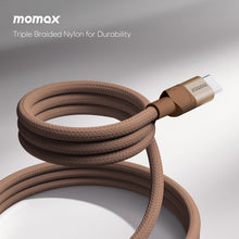 Load image into Gallery viewer, Momax Mag Link 100W USB-C To USB-C Magnetic Cable 1M - Sandstone