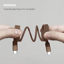 Load image into Gallery viewer, Momax Mag Link 60W USB-C To USB-C Magnetic Cable 1M - Sandstone