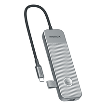 Load image into Gallery viewer, Momax OneLink 8 In 1 Mutil - Funtion USB - C Hub - Gray - CVRGRM